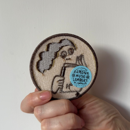 Reading Trash 3" Embroidered Patch